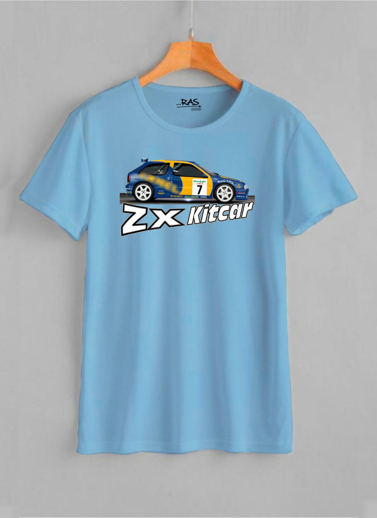 Camiseta ZX Kitcar Celeste